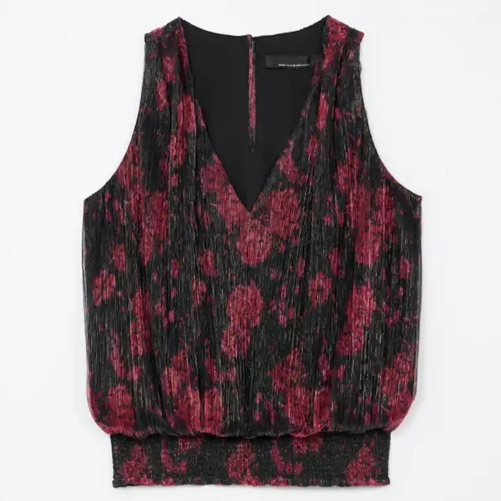 WHBM • Smocked Waist Sleeveless Top - Picture 13 of 13